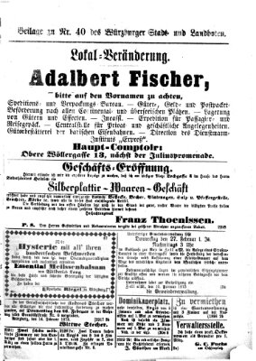 Würzburger Stadt- und Landbote Samstag 15. Februar 1873