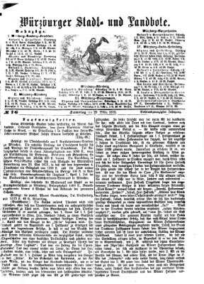 Würzburger Stadt- und Landbote Samstag 29. März 1873