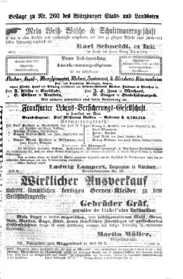 Würzburger Stadt- und Landbote Freitag 31. Oktober 1873