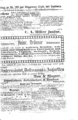 Würzburger Stadt- und Landbote Dienstag 4. November 1873