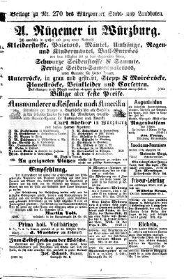 Würzburger Stadt- und Landbote Mittwoch 12. November 1873