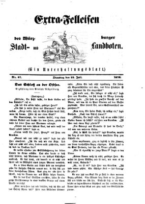 Extra-Felleisen (Würzburger Stadt- und Landbote) Dienstag 22. Juli 1873