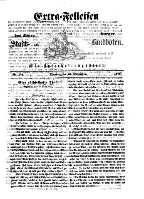 Extra-Felleisen (Würzburger Stadt- und Landbote) Dienstag 25. November 1873