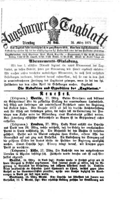 Augsburger Tagblatt Dienstag 28. März 1871