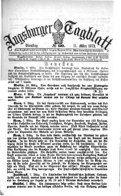 Augsburger Tagblatt Dienstag 11. März 1873