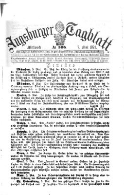 Augsburger Tagblatt Mittwoch 7. Mai 1873