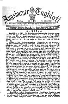 Augsburger Tagblatt Dienstag 27. Mai 1873
