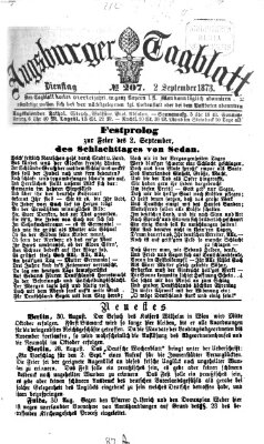 Augsburger Tagblatt Dienstag 2. September 1873