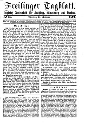 Freisinger Tagblatt (Freisinger Wochenblatt) Dienstag 14. Februar 1871