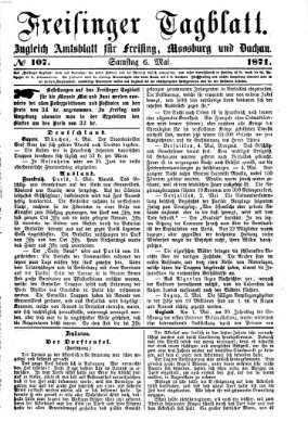 Freisinger Tagblatt (Freisinger Wochenblatt) Samstag 6. Mai 1871