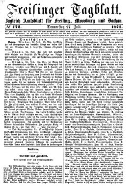 Freisinger Tagblatt (Freisinger Wochenblatt) Donnerstag 27. Juli 1871