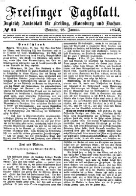 Freisinger Tagblatt (Freisinger Wochenblatt) Sonntag 28. Januar 1872