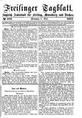 Freisinger Tagblatt (Freisinger Wochenblatt) Sonntag 5. Mai 1872