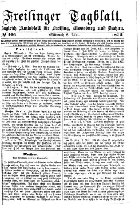 Freisinger Tagblatt (Freisinger Wochenblatt) Mittwoch 8. Mai 1872
