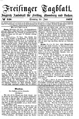 Freisinger Tagblatt (Freisinger Wochenblatt) Sonntag 30. Juni 1872