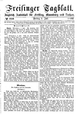 Freisinger Tagblatt (Freisinger Wochenblatt) Freitag 5. Juli 1872
