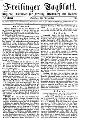 Freisinger Tagblatt (Freisinger Wochenblatt) Samstag 28. Dezember 1872