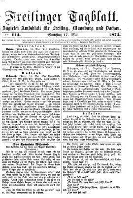 Freisinger Tagblatt (Freisinger Wochenblatt) Samstag 17. Mai 1873