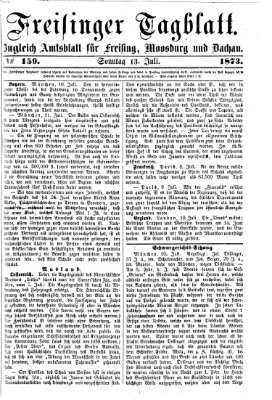 Freisinger Tagblatt (Freisinger Wochenblatt) Sonntag 13. Juli 1873