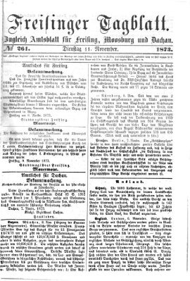 Freisinger Tagblatt (Freisinger Wochenblatt) Dienstag 11. November 1873