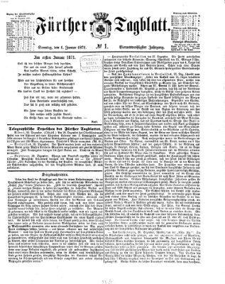 Fürther Tagblatt Sonntag 1. Januar 1871