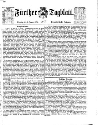 Fürther Tagblatt Sonntag 8. Januar 1871