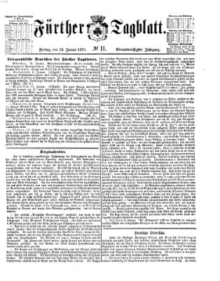 Fürther Tagblatt Freitag 13. Januar 1871