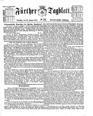 Fürther Tagblatt Samstag 28. Januar 1871