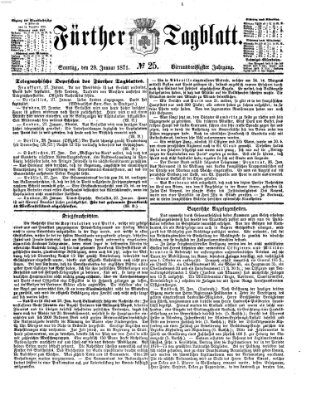 Fürther Tagblatt Sonntag 29. Januar 1871