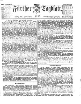 Fürther Tagblatt Dienstag 7. Februar 1871