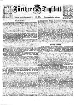 Fürther Tagblatt Dienstag 14. Februar 1871
