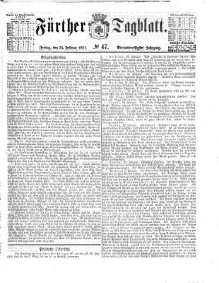 Fürther Tagblatt Freitag 24. Februar 1871