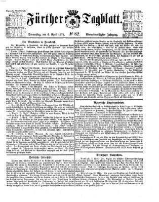 Fürther Tagblatt Donnerstag 6. April 1871