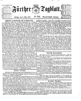 Fürther Tagblatt Dienstag 2. Mai 1871