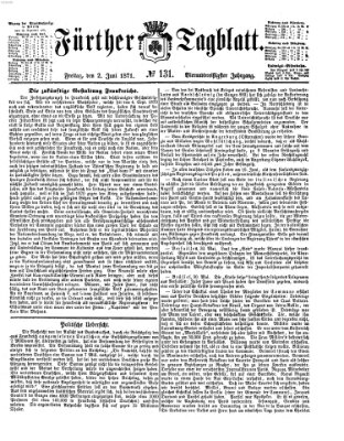 Fürther Tagblatt Freitag 2. Juni 1871
