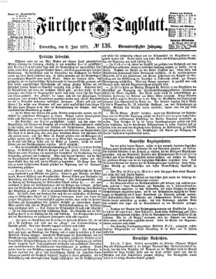 Fürther Tagblatt Donnerstag 8. Juni 1871
