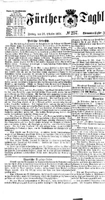 Fürther Tagblatt Freitag 27. Oktober 1871