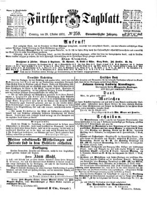 Fürther Tagblatt Sonntag 29. Oktober 1871