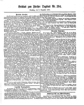 Fürther Tagblatt Samstag 9. Dezember 1871