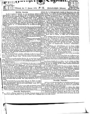 Fürther Tagblatt Mittwoch 17. Januar 1872