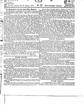 Fürther Tagblatt Freitag 26. Januar 1872