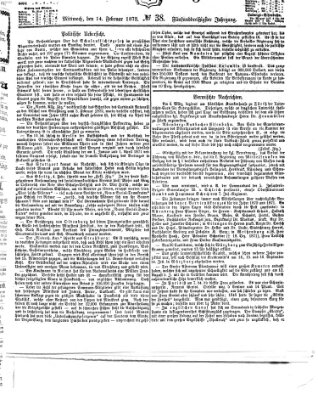 Fürther Tagblatt Mittwoch 14. Februar 1872