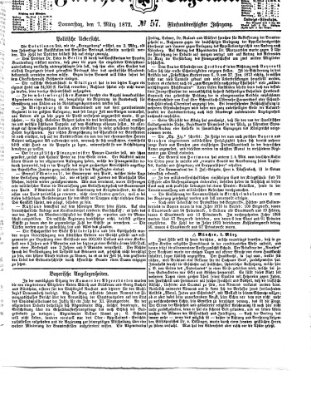 Fürther Tagblatt Donnerstag 7. März 1872