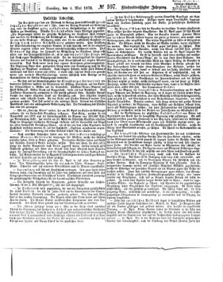 Fürther Tagblatt Samstag 4. Mai 1872