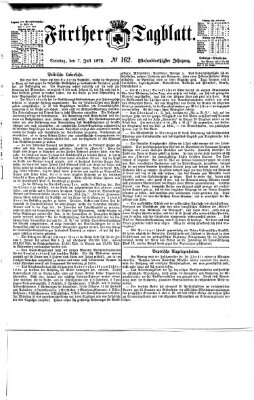 Fürther Tagblatt Sonntag 7. Juli 1872