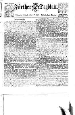 Fürther Tagblatt Dienstag 6. August 1872