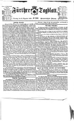 Fürther Tagblatt Sonntag 22. Dezember 1872