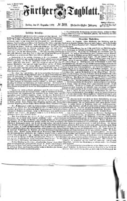 Fürther Tagblatt Freitag 27. Dezember 1872