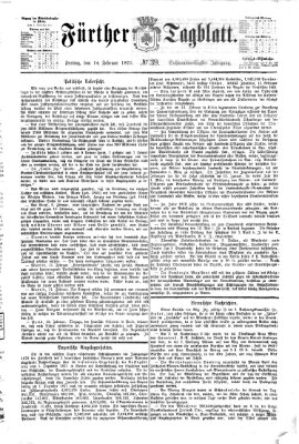 Fürther Tagblatt Freitag 14. Februar 1873