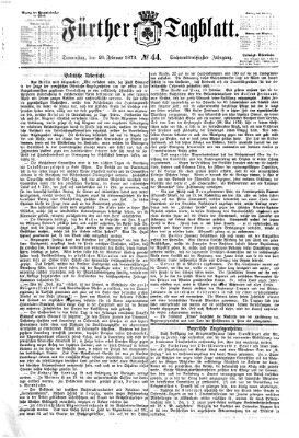 Fürther Tagblatt Donnerstag 20. Februar 1873